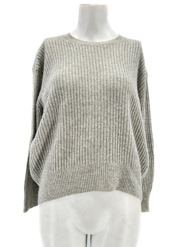Pull gris en cachemire