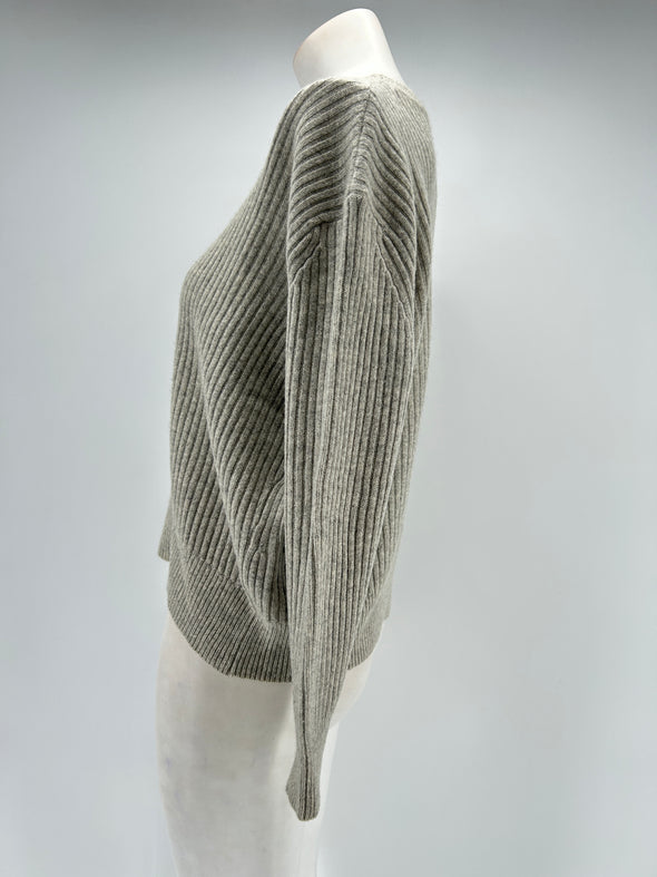 Pull gris en cachemire