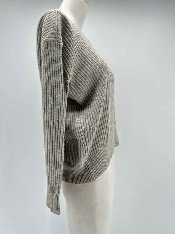 Pull gris en cachemire