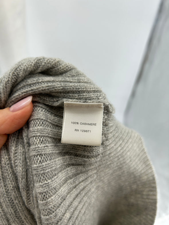 Pull gris en cachemire