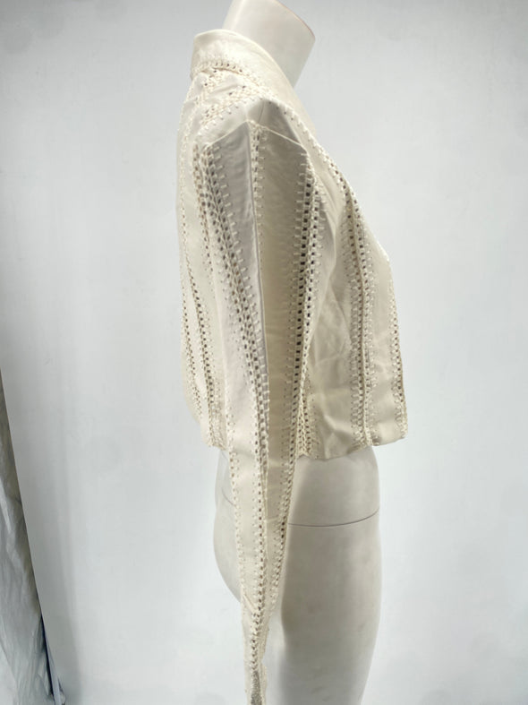 Veste courte en cuir