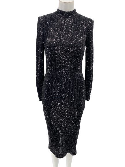 Robe longue à paillettes