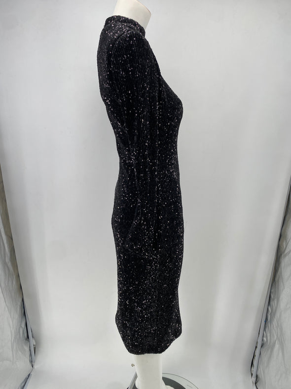 Robe longue à paillettes