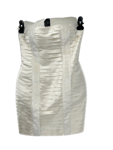 Robe bustier courte blanche