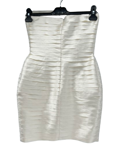 Robe bustier courte blanche