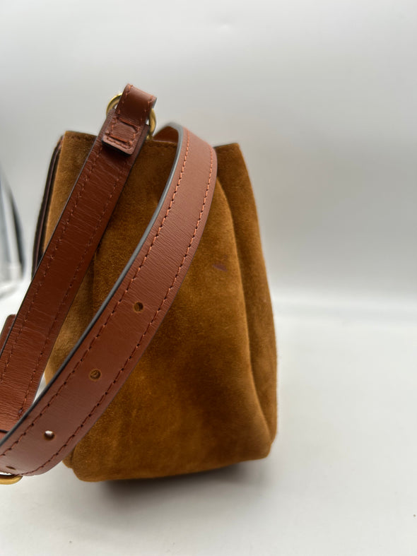 Sac à bandoulière "Marcie" en daim