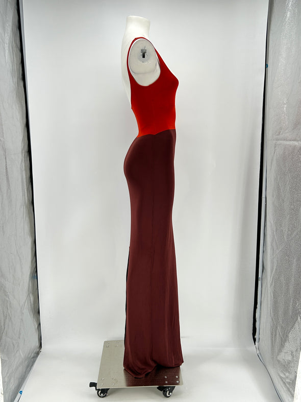 Robe bicolore