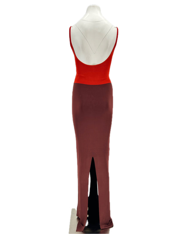 Robe bicolore