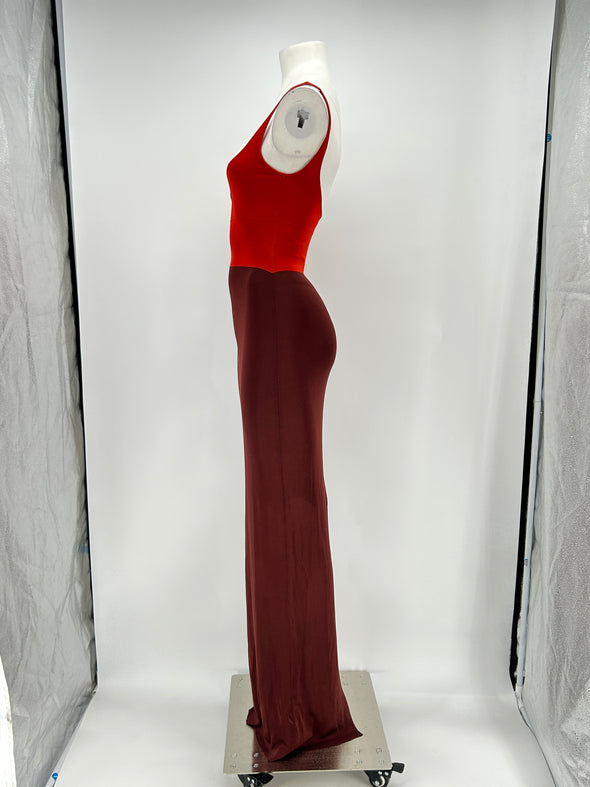 Robe bicolore