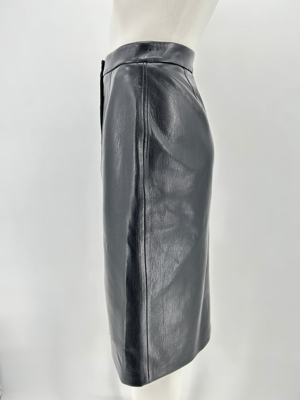 Jupe en cuir synthétique