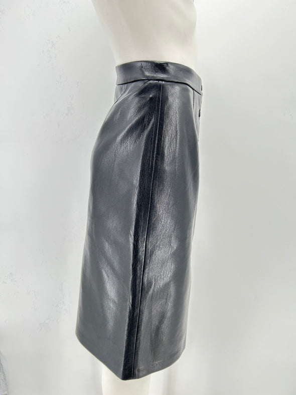 Jupe en cuir synthétique
