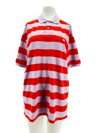 Polo rayé orange