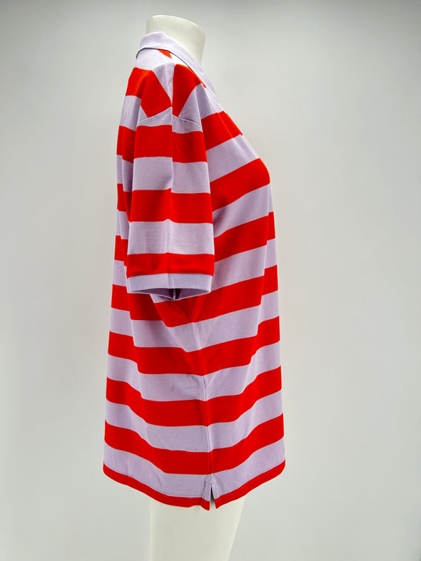Polo rayé orange