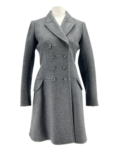 Manteau en laine grise