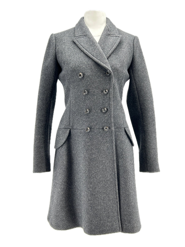 Manteau en laine grise