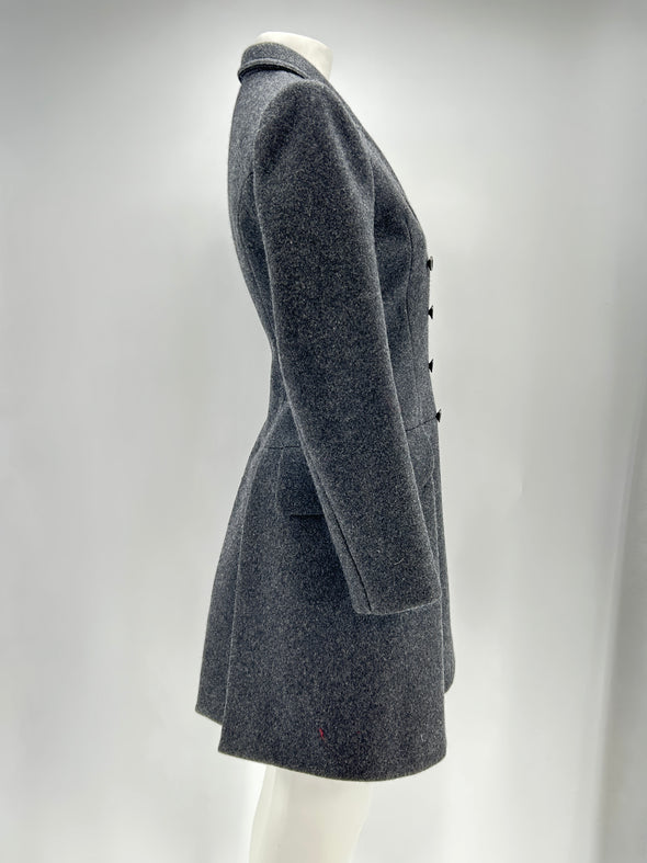 Manteau en laine grise