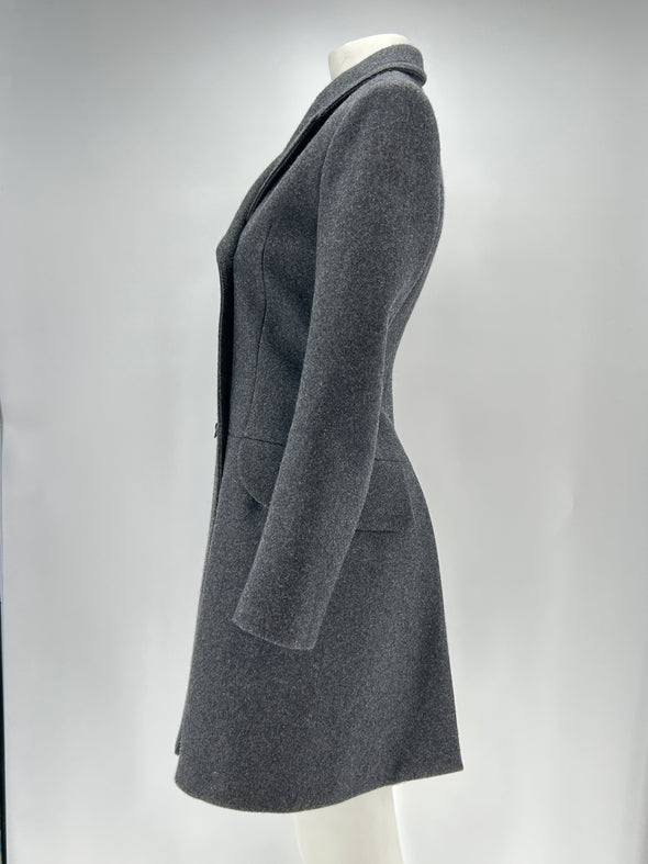 Manteau en laine grise