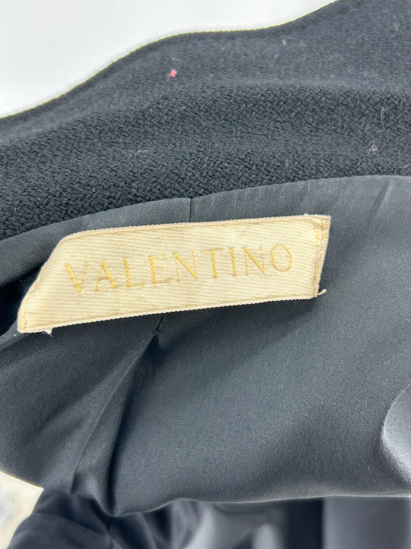 Manteau en laine noire