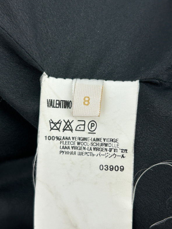 Manteau en laine noire