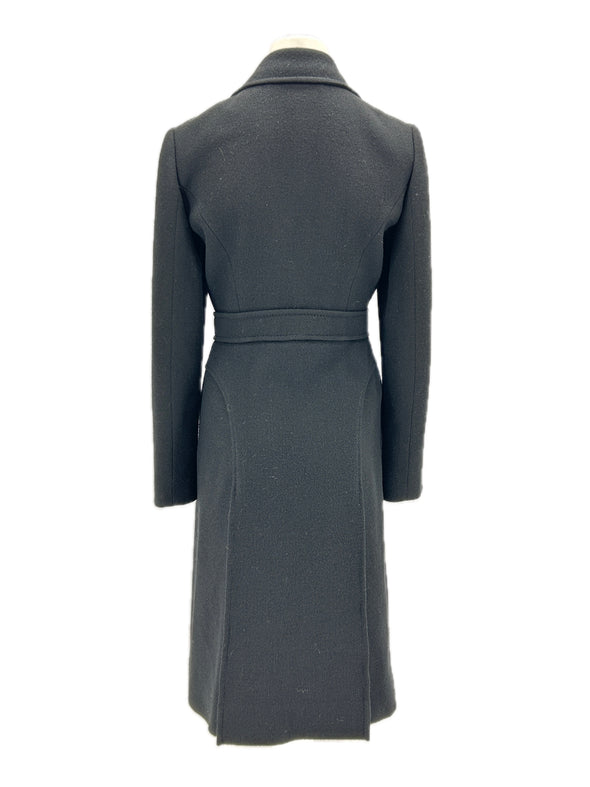 Manteau en laine noire