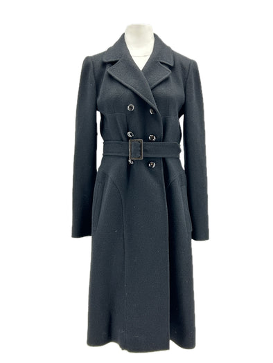 Manteau en laine noire