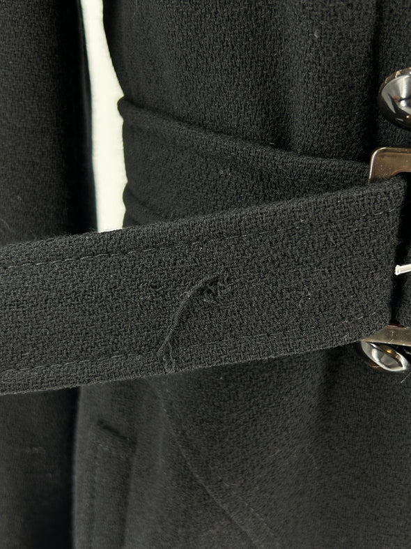 Manteau en laine noire