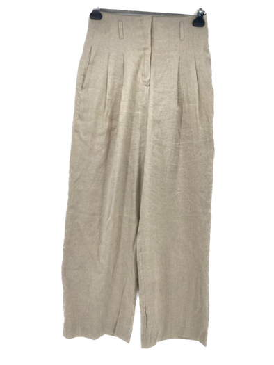 Pantalon en lin beige