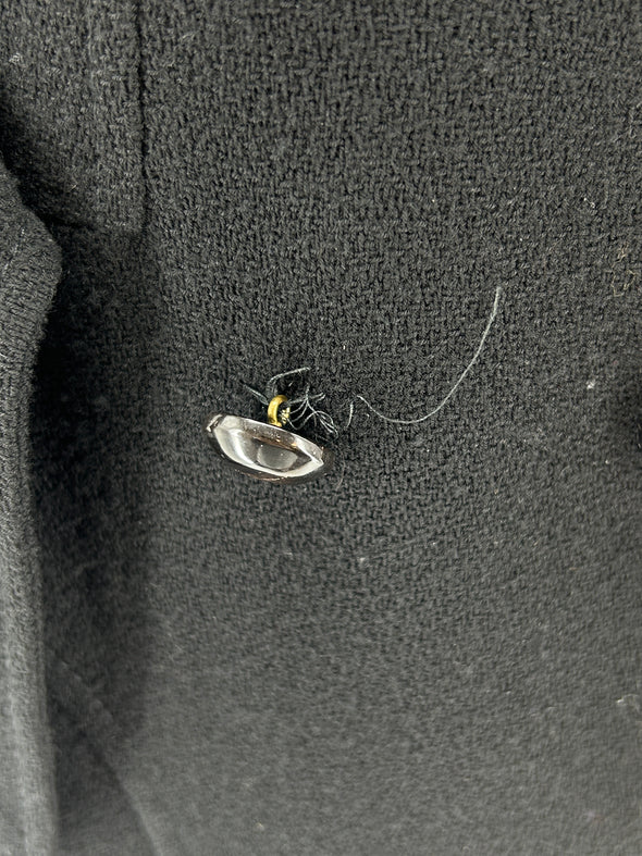 Manteau en laine noire