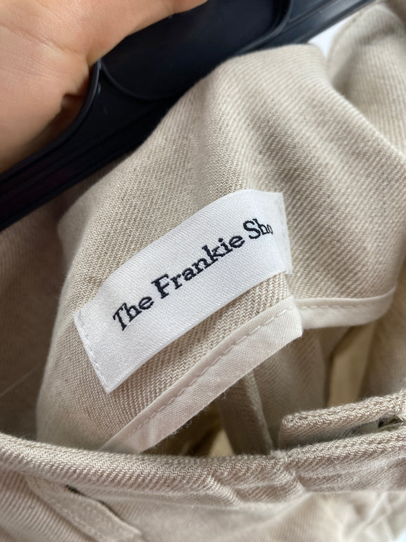 Pantalon en lin beige