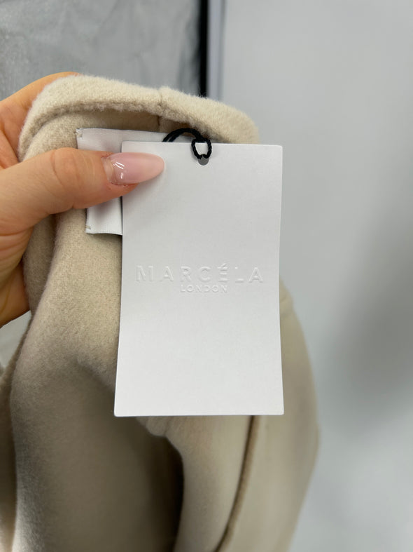 Veste en laine blanc cassé