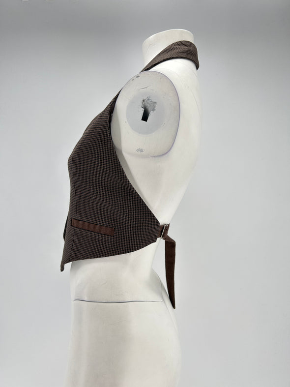 Gilet sans manches marron