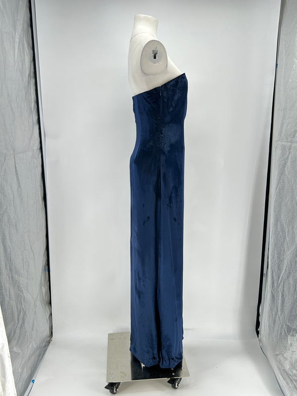 Robe bustier en velours