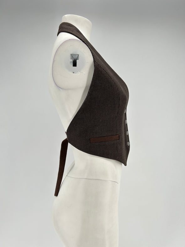 Gilet sans manches marron