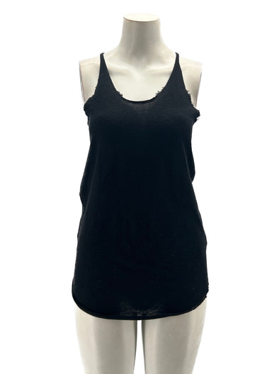 Débardeur noir en cachemire