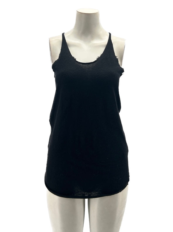 Débardeur noir en cachemire