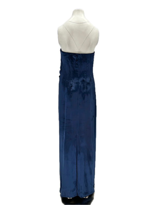 Robe bustier en velours