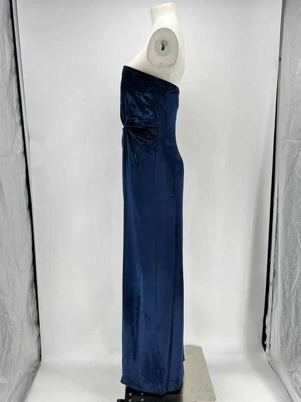 Robe bustier en velours