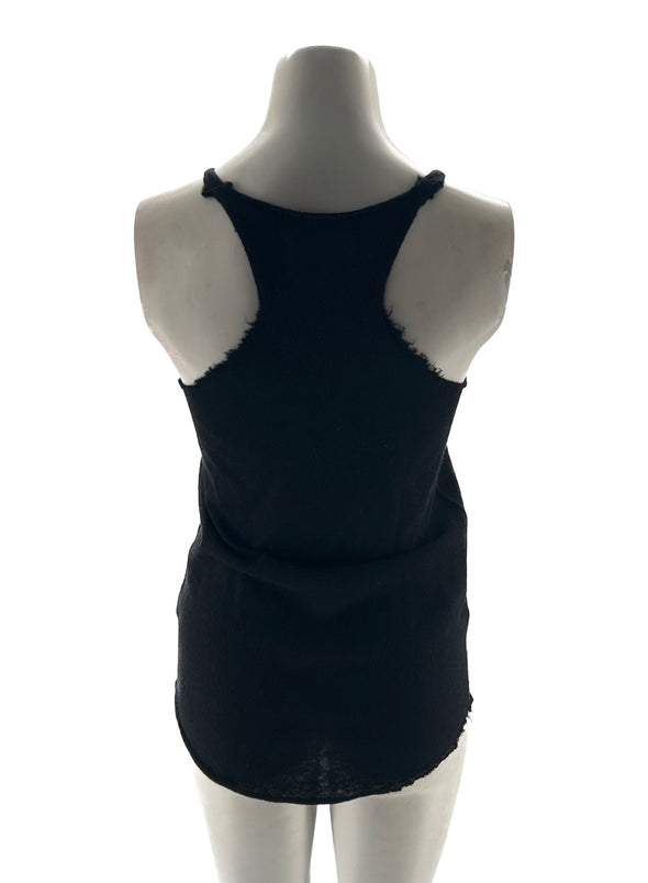 Débardeur noir en cachemire