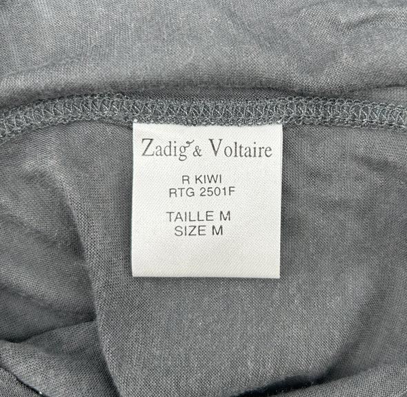 Top gris à manches longues