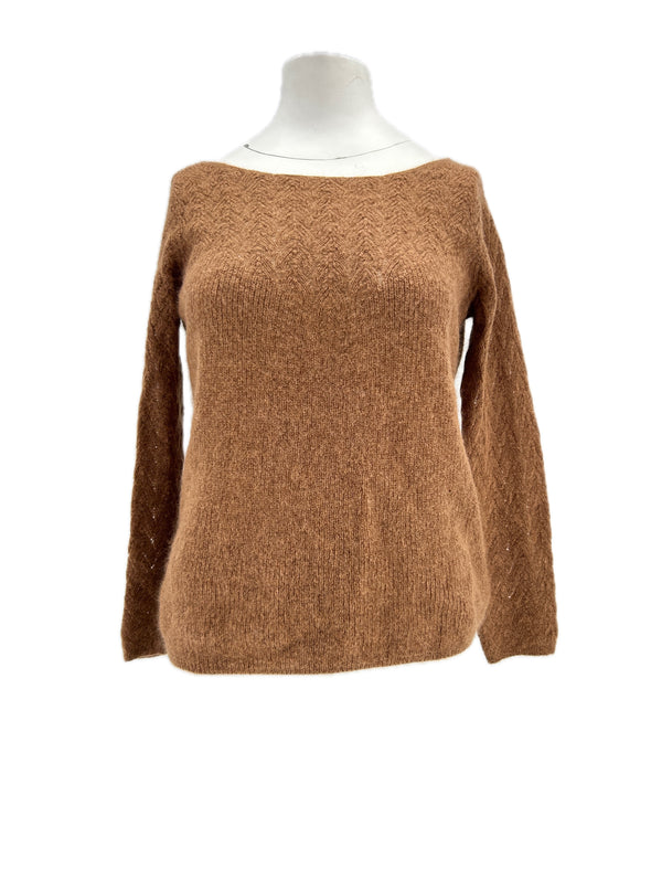 Pull en laine marron