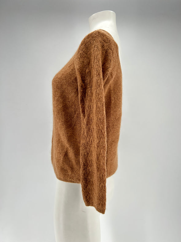Pull en laine marron