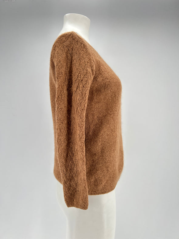 Pull en laine marron