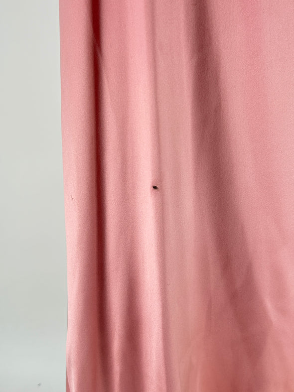 Robe bustier en soie rose