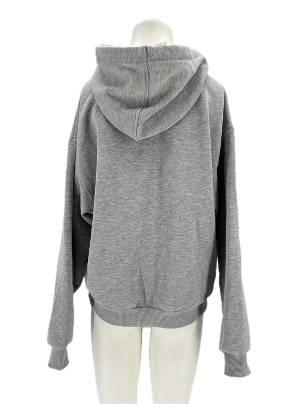 Sweat à capuche gris