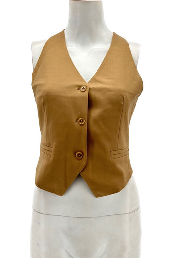Gilet sans manches marron