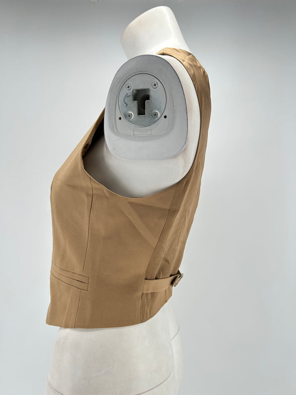 Gilet sans manches marron
