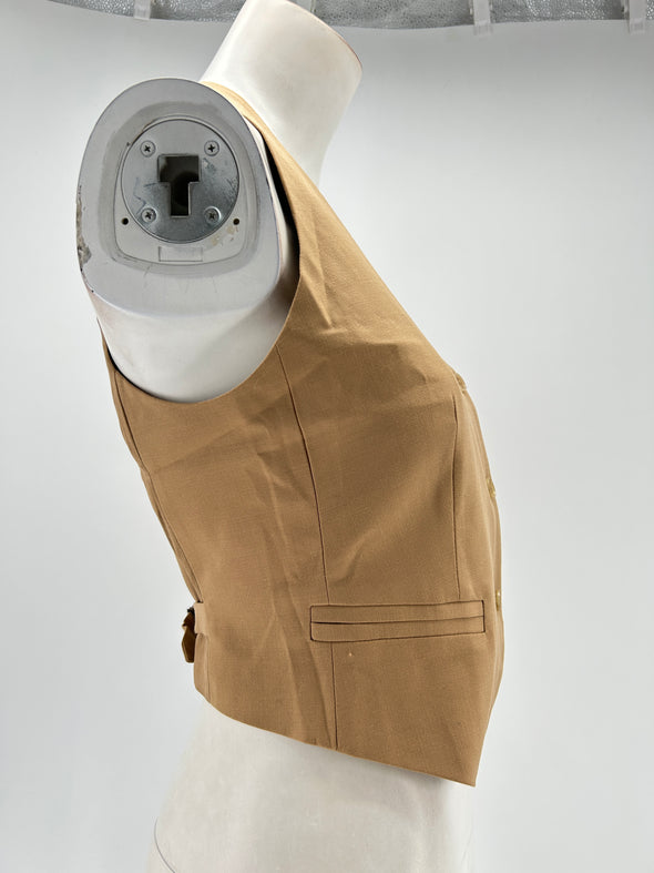 Gilet sans manches marron