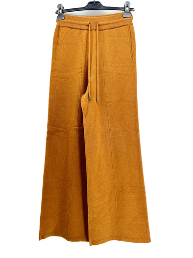 Pantalon en cachemire marron