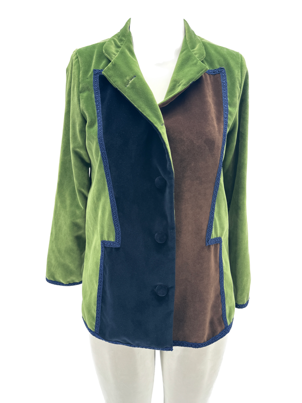 Veste en velours vert