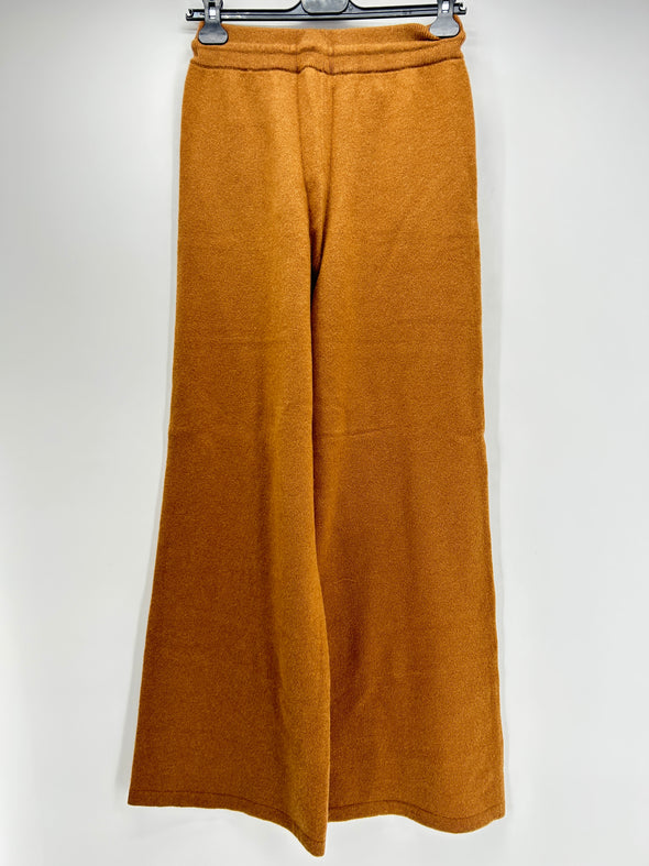 Pantalon en cachemire marron